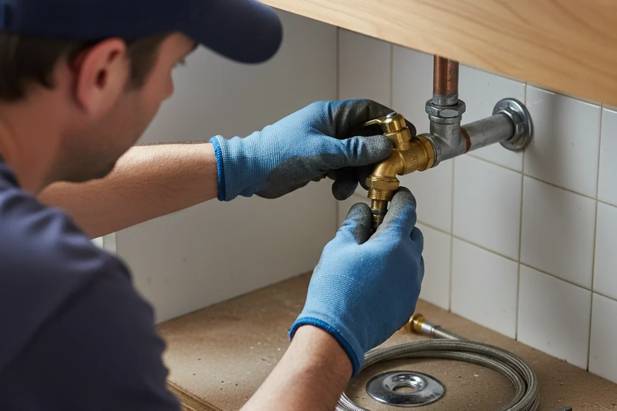 Shutoff valve and fitting work during Repiping in Freehold
